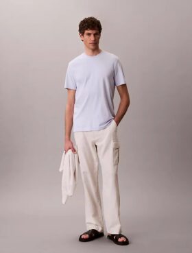 Camiseta de cuello redondo de algodón Supima