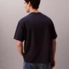 Camiseta de cuello redondo holgada con logotipo de archivo