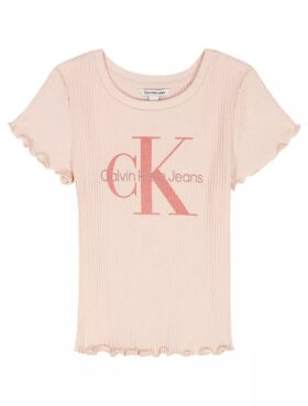 Camiseta de punto acanalado Monólogo para niñas Camiseta de punto acanalado Monólogo para niñas