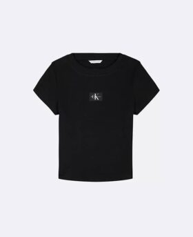 Camiseta de punto acanalado Monólogo para niñas Camiseta de punto acanalado Monólogo para niñas