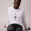 Camiseta gráfica holgada de manga larga de Kate Moss