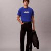 Camiseta holgada con gráfico de logotipo en bloque Camiseta holgada con gráfico de logotipo en bloque