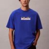 Camiseta holgada con gráfico de logotipo en bloque Camiseta holgada con gráfico de logotipo en bloque