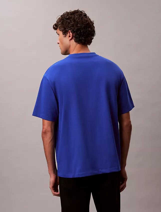 Camiseta holgada con gráfico de logotipo en bloque Camiseta holgada con gráfico de logotipo en bloque
