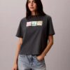 Camiseta holgada con gráfico de tiras de fotos de Nueva York Camiseta holgada con gráfico de tiras de fotos de Nueva York