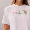 Camiseta holgada con gráfico de tiras de fotos de Nueva York Camiseta holgada con gráfico de tiras de fotos de Nueva York
