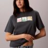 Camiseta holgada con gráfico de tiras de fotos de Nueva York Camiseta holgada con gráfico de tiras de fotos de Nueva York