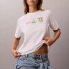 Camiseta holgada con gráfico de tiras de fotos de Nueva York Camiseta holgada con gráfico de tiras de fotos de Nueva York