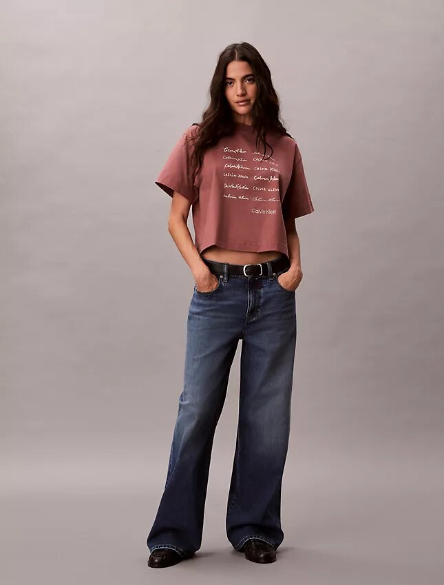 Camiseta holgada con gráfico del logotipo Camiseta holgada con gráfico del logotipo
