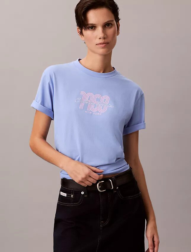 Camiseta holgada con gráfico del logotipo de 1968 Camiseta holgada con gráfico del logotipo de 1968