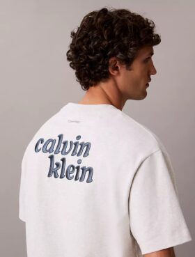 Camiseta holgada con gráfico del logotipo de 1989 bordado