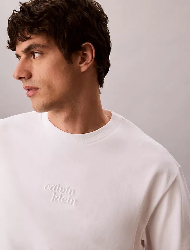 Camiseta holgada con gráfico del logotipo de 1989 bordado Camiseta holgada con gráfico del logotipo de 1989 bordado