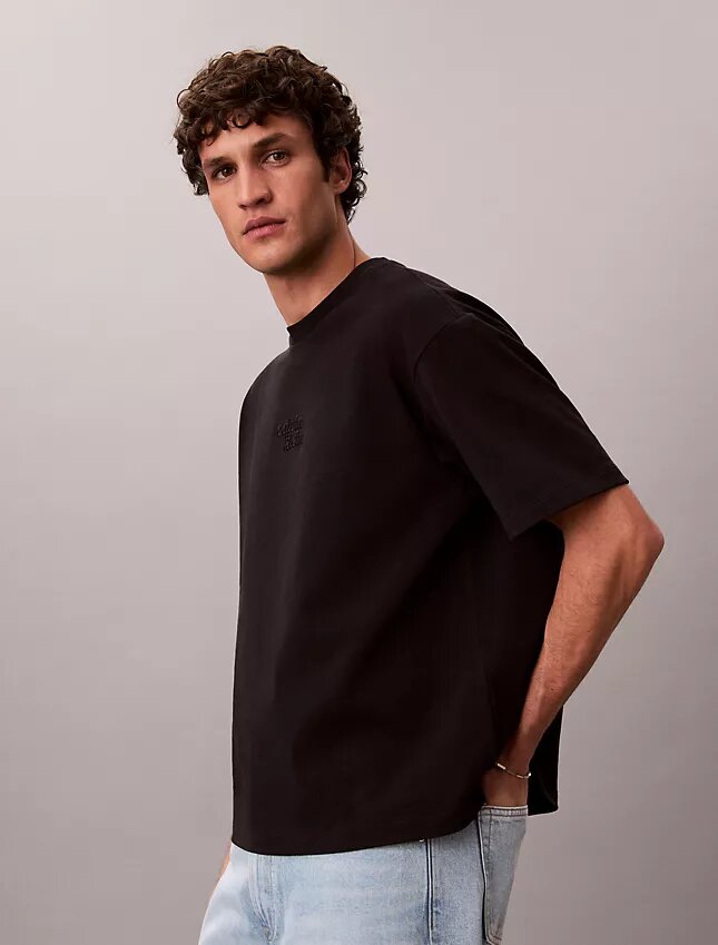 Camiseta holgada con gráfico del logotipo de 1989 bordado Camiseta holgada con gráfico del logotipo de 1989 bordado