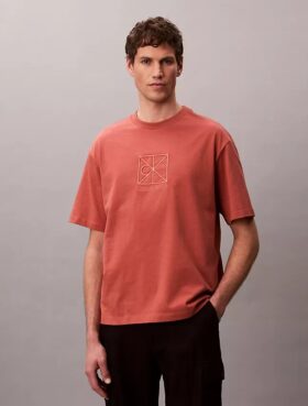 Camiseta holgada con gráfico del logotipo del emblema