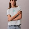 Camiseta holgada con gráfico floral del logotipo Camiseta holgada con gráfico floral del logotipo