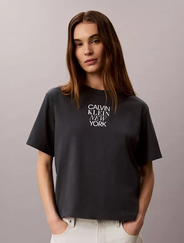 Camiseta holgada con gráfico fotográfico de CK NY Camiseta holgada con gráfico fotográfico de CK NY