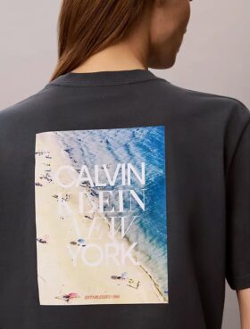 Camiseta holgada con gráfico fotográfico de CK NY