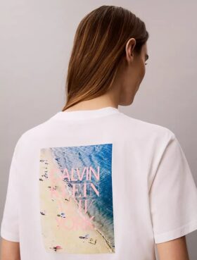 Camiseta holgada con gráfico fotográfico de CK NY