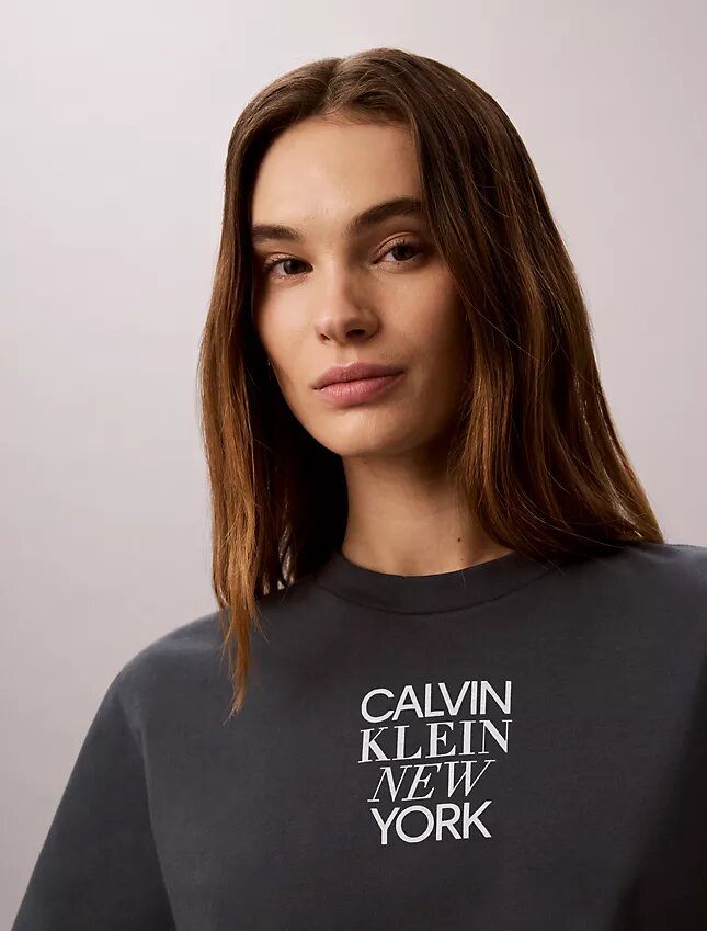 Camiseta holgada con gráfico fotográfico de CK NY Camiseta holgada con gráfico fotográfico de CK NY