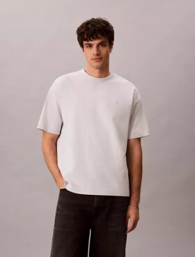 Camiseta holgada con gráfico Monólogo desgastado