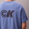 Camiseta holgada con logo gráfico de piqué refrescante Camiseta holgada con logo gráfico de piqué refrescante