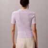 Camiseta polo de algodón acanalado suave Camiseta polo de algodón acanalado suave