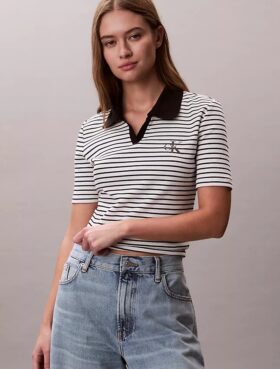 Camiseta polo de rayas Monólogo
