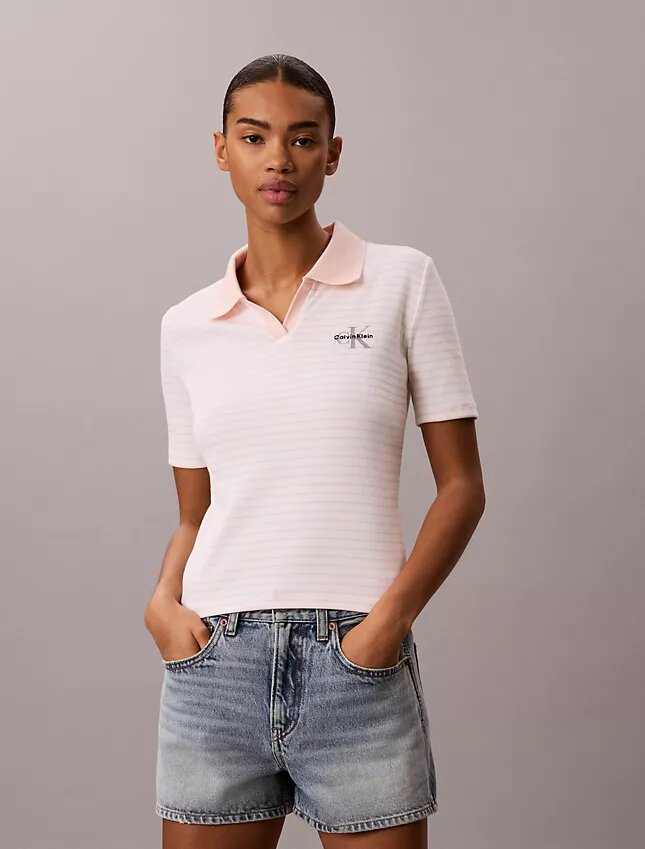 Camiseta polo de rayas Monólogo Camiseta polo de rayas Monólogo