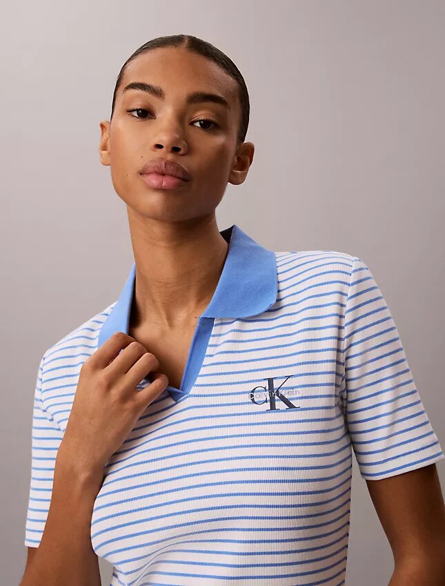 Camiseta polo de rayas Monólogo Camiseta polo de rayas Monólogo