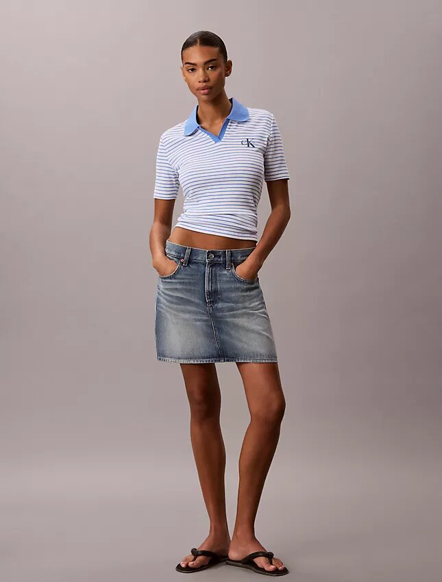 Camiseta polo de rayas Monólogo Camiseta polo de rayas Monólogo