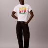 Camiseta sencilla con bloque del logotipo del Orgullo