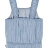 Camiseta sin mangas con fruncidos para niñas Camiseta sin mangas con fruncidos para niñas