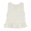 Camiseta sin mangas con fruncidos para niñas Camiseta sin mangas con fruncidos para niñas