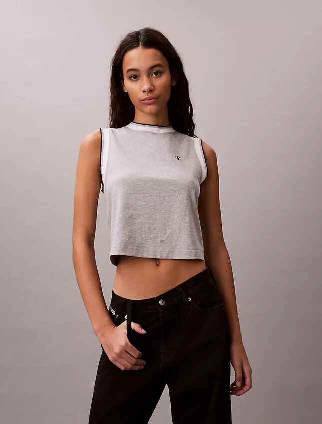 Camiseta sin mangas corta con Monogram Camiseta sin mangas corta con Monogram
