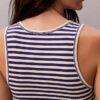 Camiseta sin mangas de algodón con ribete contorneado Camiseta sin mangas de algodón con ribete contorneado