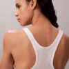 Camiseta sin mangas de algodón con ribete contorneado Camiseta sin mangas de algodón con ribete contorneado