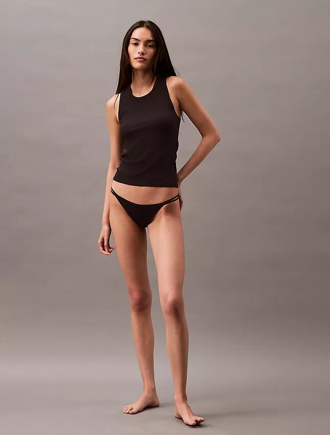 Camiseta sin mangas de Cotton Stretch acanalada Camiseta sin mangas de Cotton Stretch acanalada