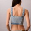 Camiseta sin mangas de Denim estilo camionero Camiseta sin mangas de Denim estilo camionero