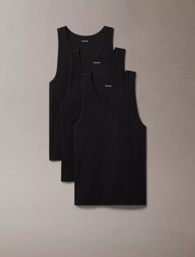 Camiseta sin mangas de mezcla de Cotton Stretch, paquete de 3 Camiseta sin mangas de mezcla de Cotton Stretch, paquete de 3