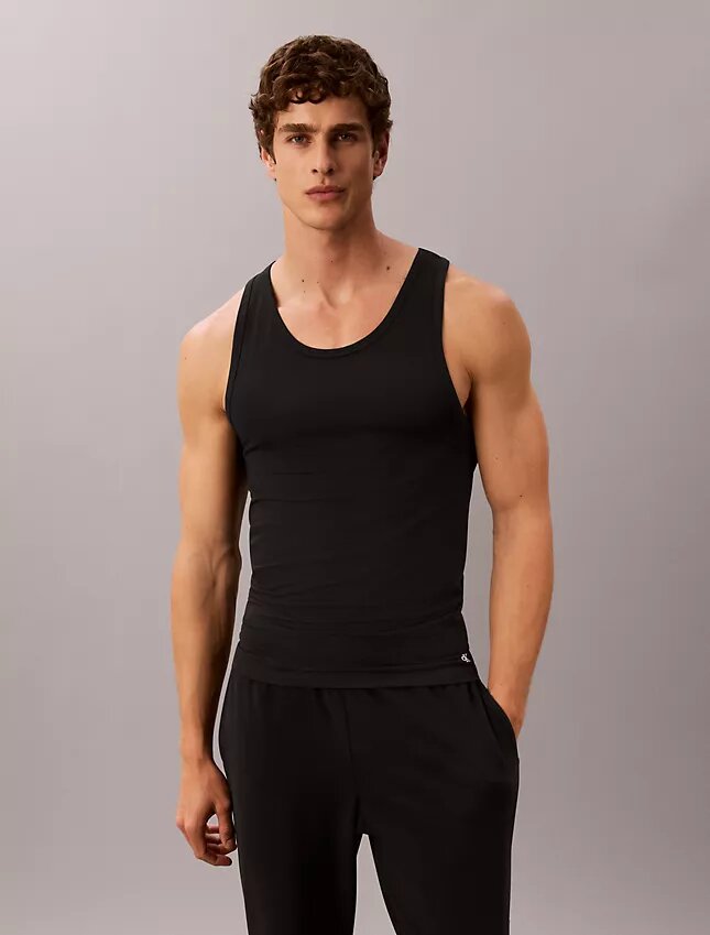 Camiseta sin mangas de mezcla de Cotton Stretch, paquete de 3 Camiseta sin mangas de mezcla de Cotton Stretch, paquete de 3