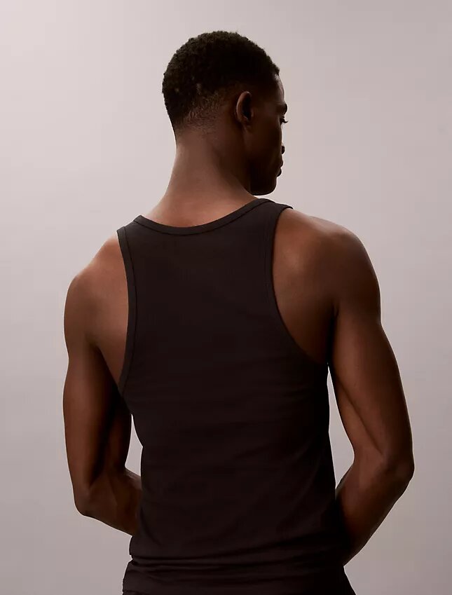 Camiseta sin mangas de mezcla de Cotton Stretch, paquete de 3 Camiseta sin mangas de mezcla de Cotton Stretch, paquete de 3