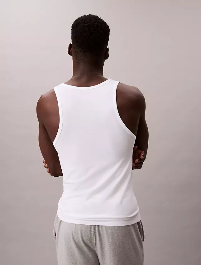Camiseta sin mangas de mezcla de Cotton Stretch, paquete de 3 Camiseta sin mangas de mezcla de Cotton Stretch, paquete de 3