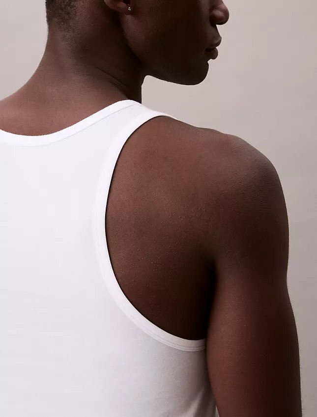 Camiseta sin mangas de mezcla de Cotton Stretch, paquete de 3 Camiseta sin mangas de mezcla de Cotton Stretch, paquete de 3