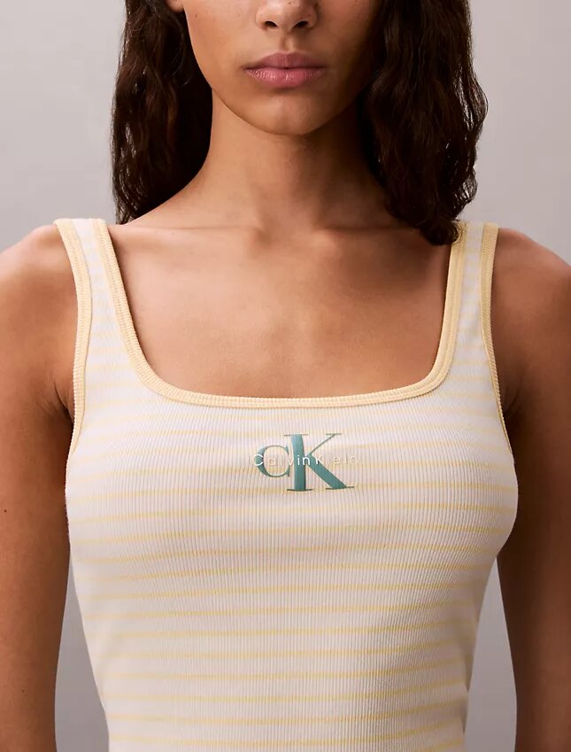 Camiseta sin mangas de rayas Monólogo Camiseta sin mangas de rayas Monólogo