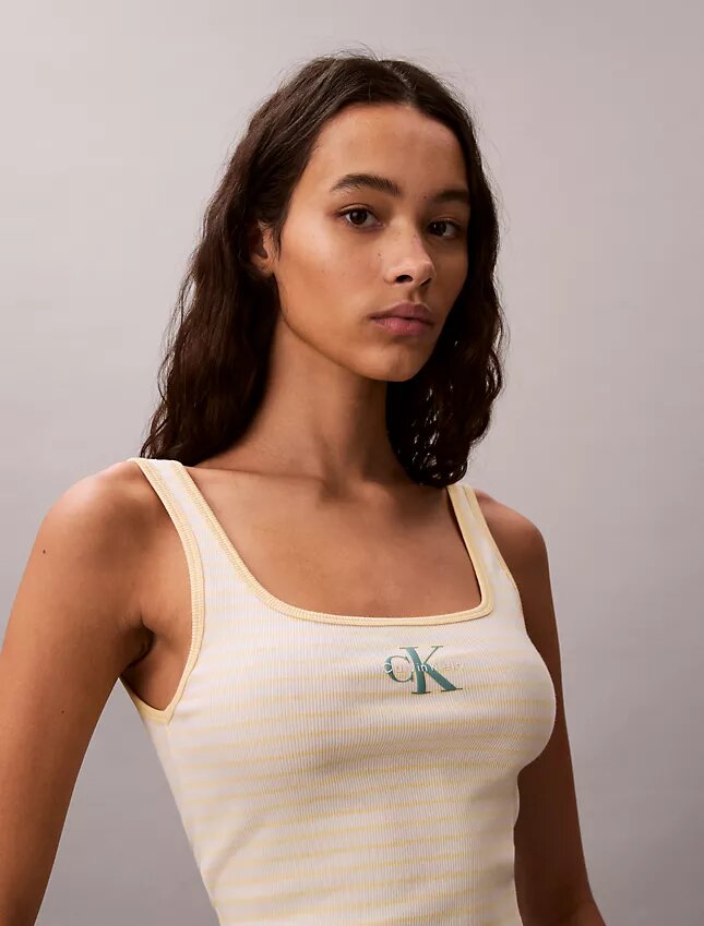 Camiseta sin mangas de rayas Monólogo Camiseta sin mangas de rayas Monólogo