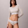 Camiseta sin tirantes de manga larga con forro ligero de algodón Modal Bralette Icon