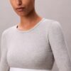 Camiseta sin tirantes de manga larga con forro ligero de algodón Modal Bralette Icon