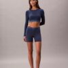 Camiseta sin tirantes de manga larga con forro ligero de algodón Modal Bralette Icon