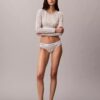 Camiseta sin tirantes de manga larga con forro ligero de algodón Modal Bralette Icon