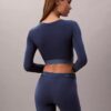 Camiseta sin tirantes de manga larga con forro ligero de algodón Modal Bralette Icon